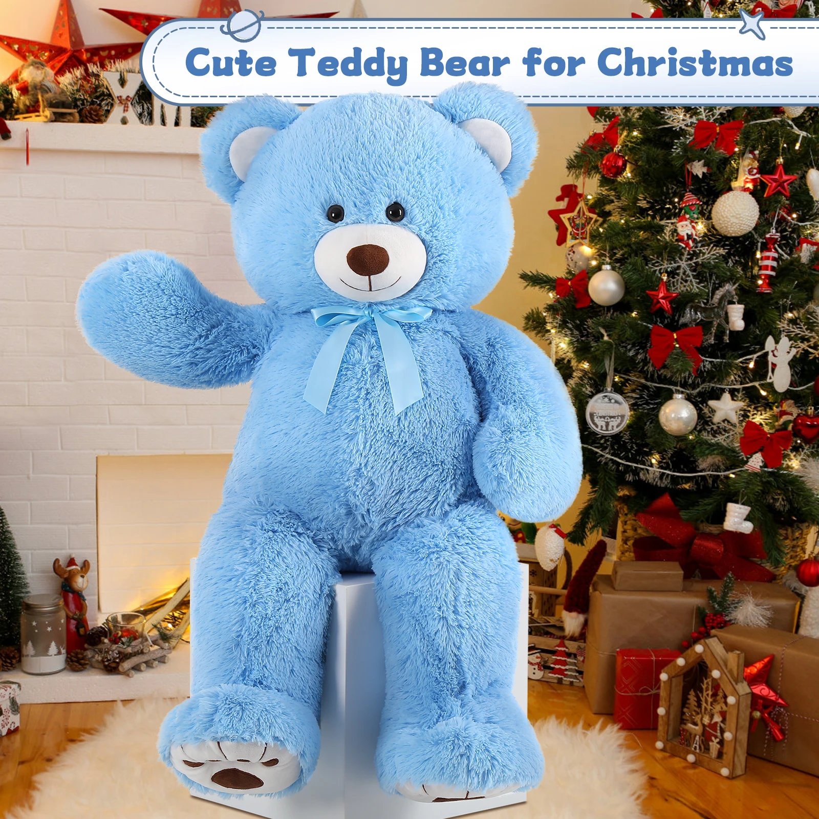 W302 Ultimate 8-częściowy Zestaw Gigantycznych Pluszaków - 89 cm Większe Jest Lepsze, Pluszaki, Najlepsze Niespodzianka na Boże Narodzenie, Urodziny