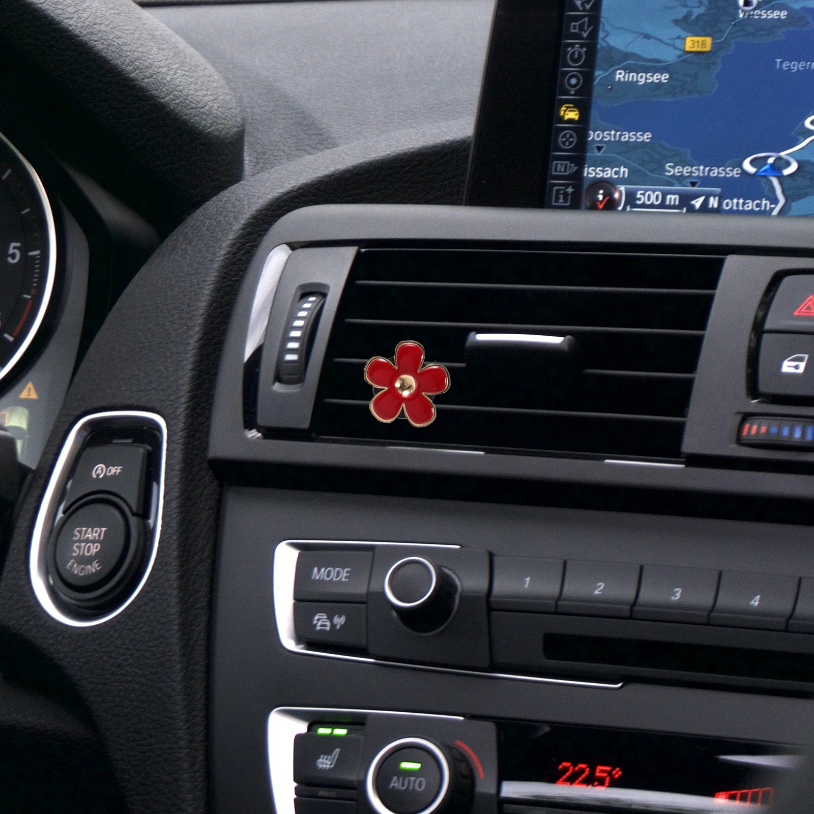 

4Pcs Car Vent Diffuser Clip Metal Flower Design Car Air Freshener for Interior Decor Aroma Outlet Clip Dashboard Decorations