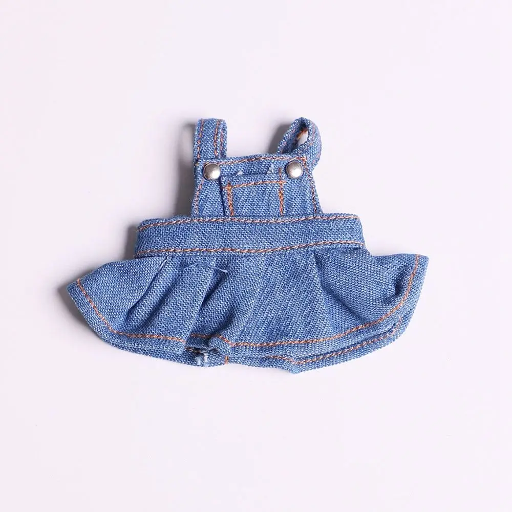 New Fashion Doll Rompers Outfits Handmade Multi-colors Doll Jeans Pants Doll Accessories For 10cm Cotton Doll