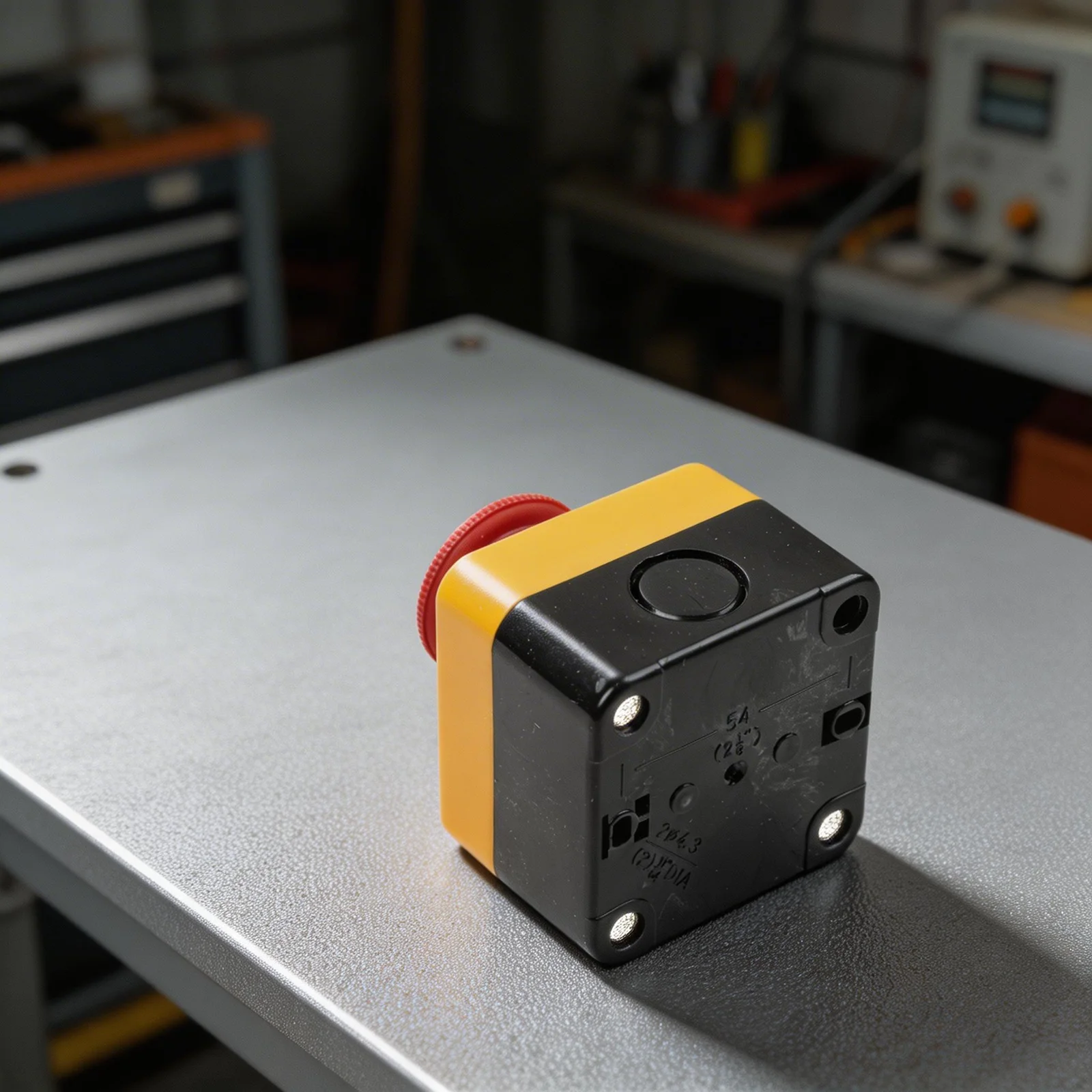 Exigent Situations 40mm Mushroom Head Diameter E-stop Switch Electromagnetic Starter Control Switch Flow Sensor 1NC Contact Type