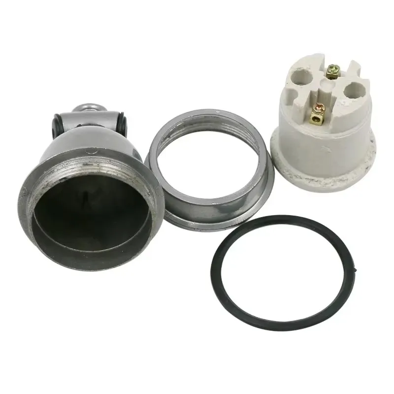 220V Waterproof Insulation Porcelain Farm Light Socket High Temp Tee Lamp Holder Chicken Coop Heating Lamp Accessories