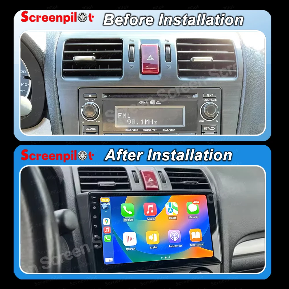 Android 16 For Subaru Forester 4 SJ XV WRX 2013 - 2018 Car Radio Multimedia Player Auto Carplay GPS Navigation WiFi DSP Stereo