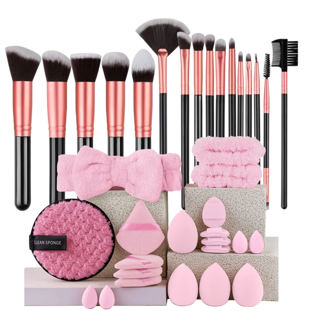 

Makeup Brushes Set Premium Synthetic Soft Fluffy Beauty Cosmetic Foundation Powder Eye Shadows Blush Kabuki Make Up Tools