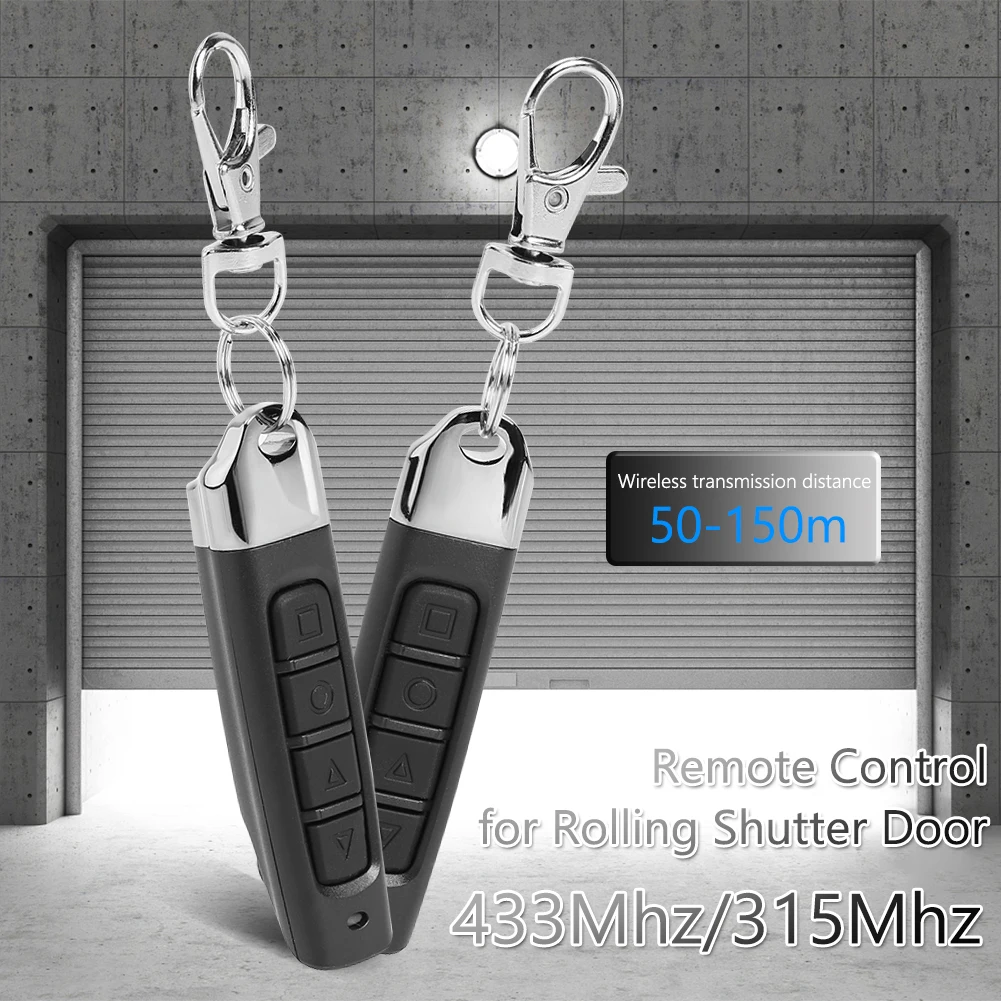 1/2Pcs Auto Code Garage Gate Door Opener 315/433MHZ Remote Control Duplicator Cloning Code Car Key Clone Learning Code Car Key