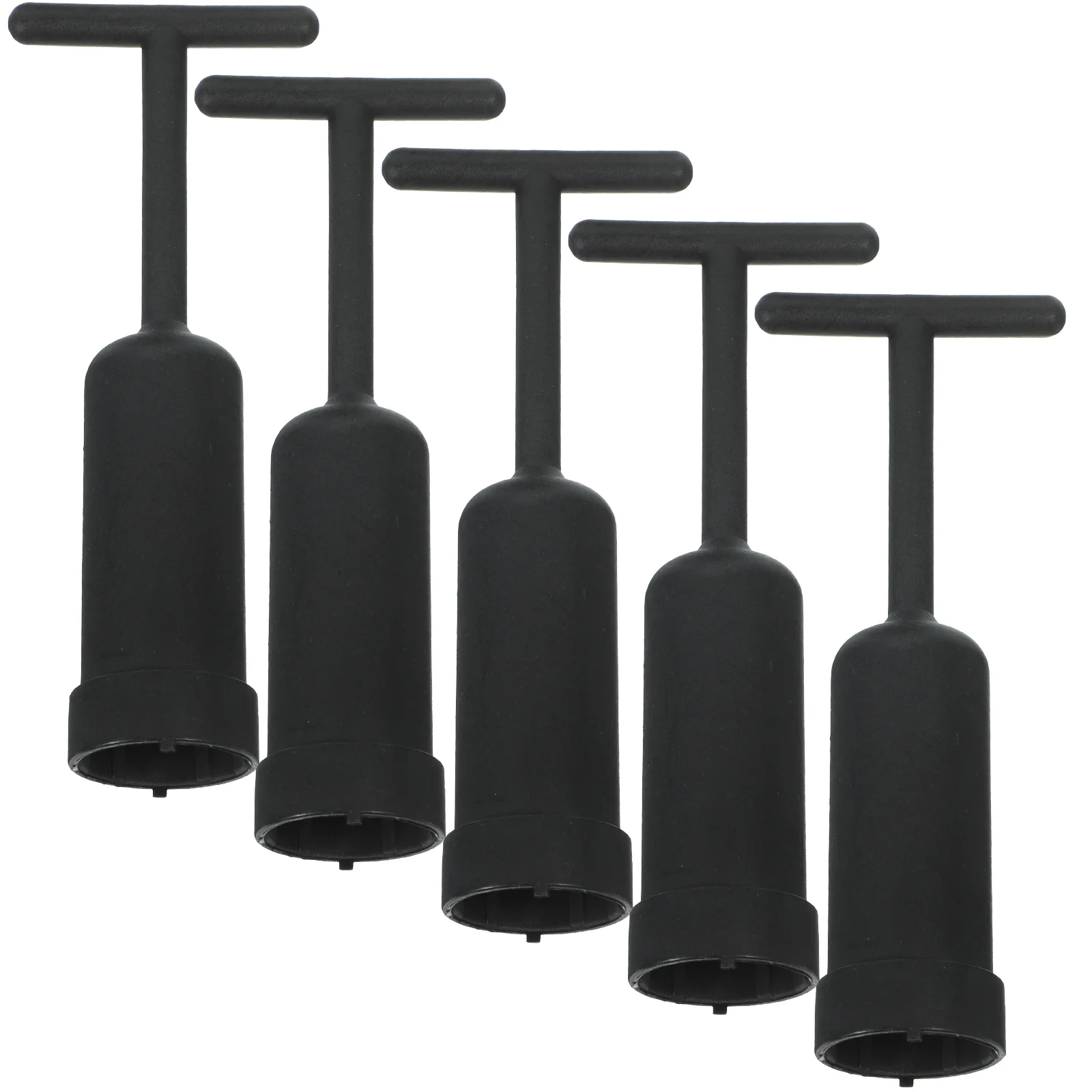 5 Pcs Light Socket Plastic Wrench G9 Retaining Ring Tool for Lamp Shade Holder Rings Replacement Base Removal Black Collar