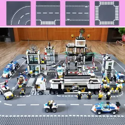 Building Blocks Accessories Floor 25.5*25.5cm City Roads Street Compatible Lego Small Particles DIY Children's Toys Creative