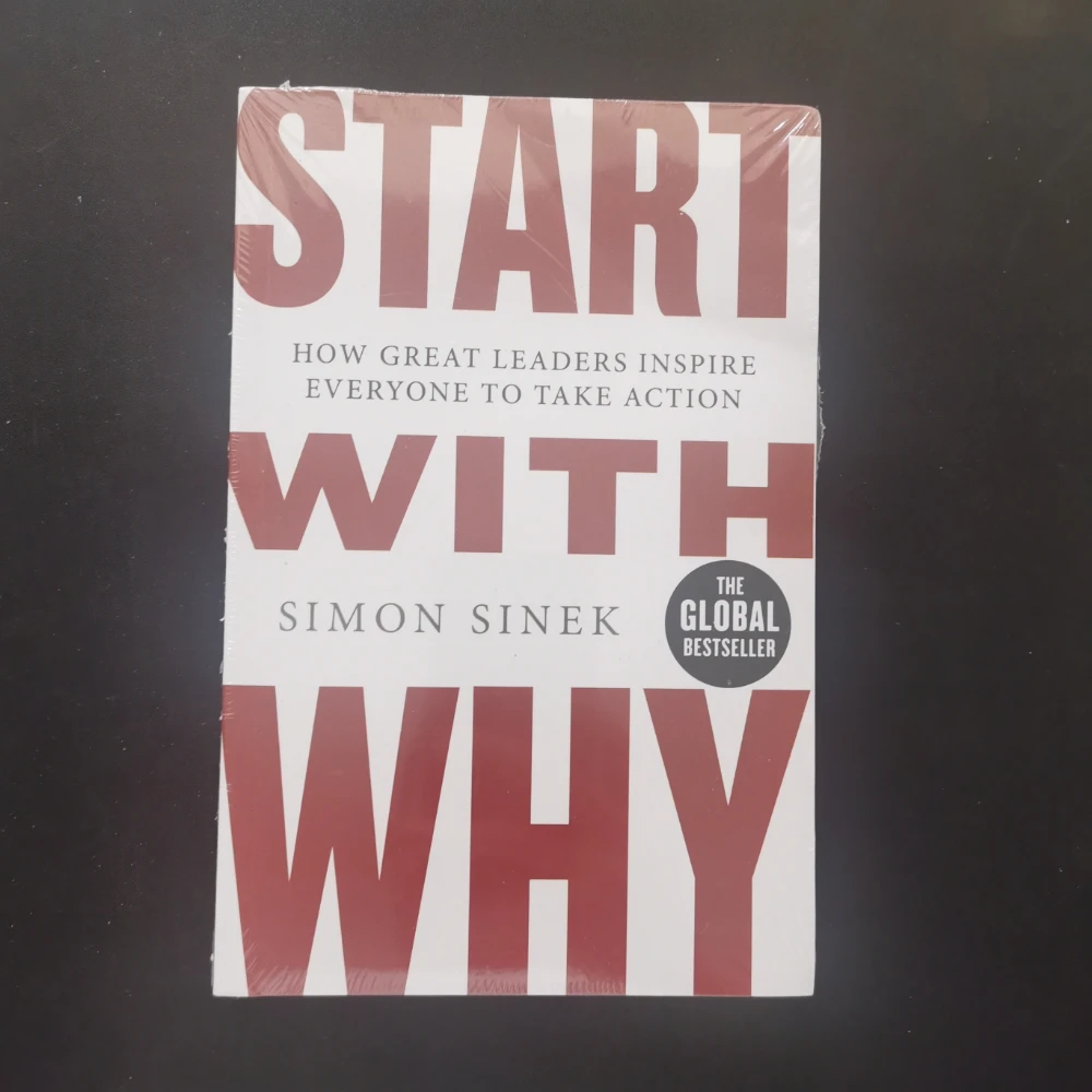 ابحث عن لماذا والبدء مع Why من Simon Sinek للإدارة التحفيزية والقيادة والأعمال التجارية والروايات الإنجليزية وغلاف عادي #1