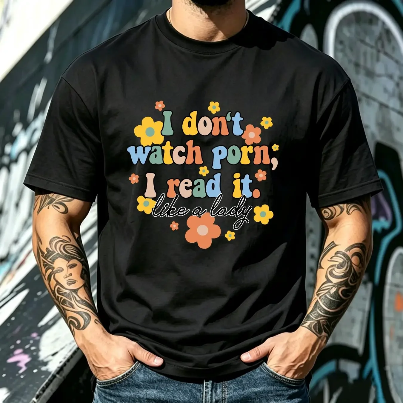 washed T Shirt I Read It Like A Lady Funny Smut Book Reader Romance Spicy long or short sleeves vintage Washed