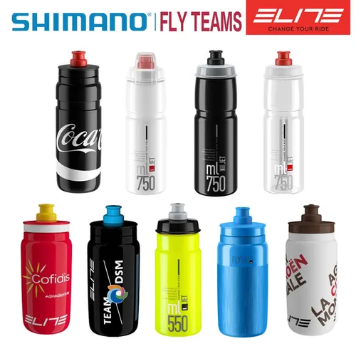 Elite FLY TEAMS COCO-COLA Botella de agua para ciclismo 550ML 750ML Tetera para bicicleta de montaña y carretera