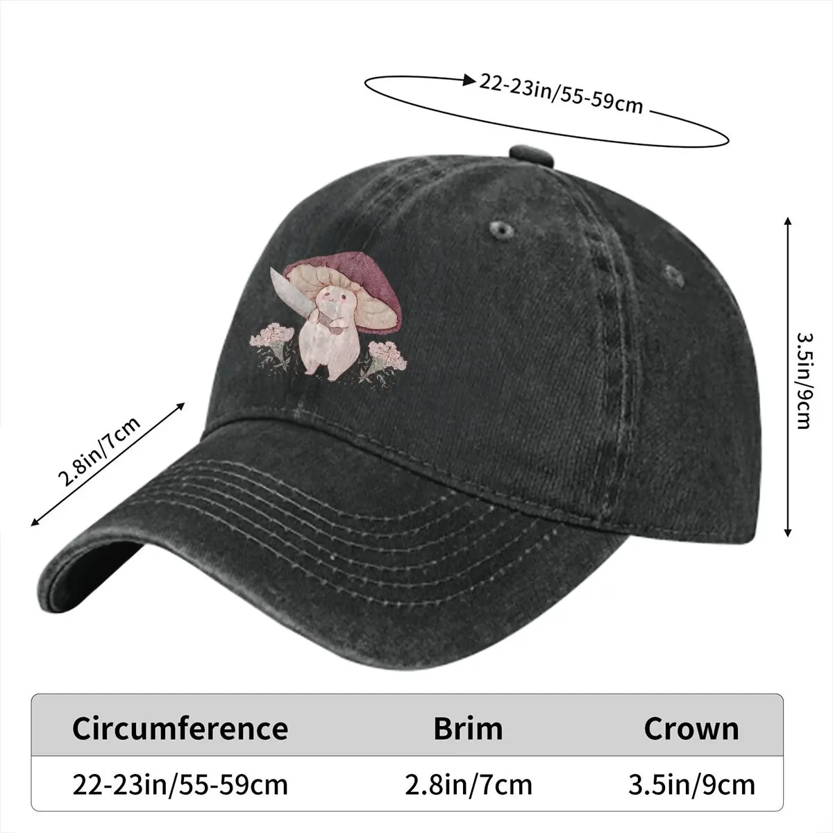 Let Me See What You Have Little Mushroom Baseball Cap Men Hats Women Visor Protection Snapback Mushroom Forest Caps