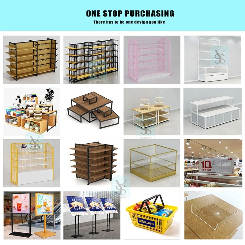 Custom.Store الرف رفوف سوبر ماركت عرض الصلب رفوف المتجر رف جندول للتسوق