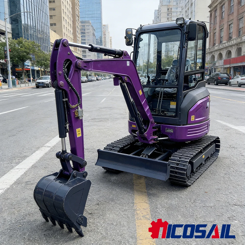 

3-ton small excavator with Kubota engine and 18.2kW hydraulic small excavator for farm construction excavation for sale