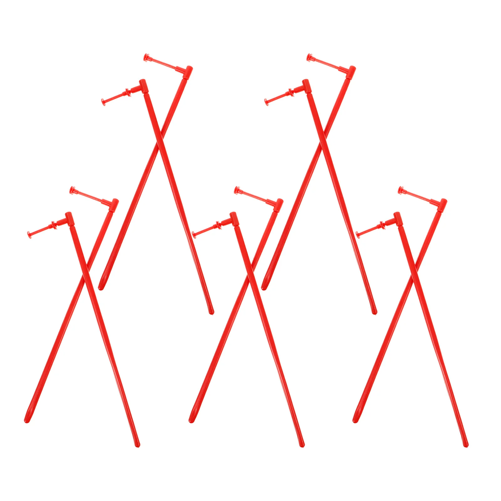 Barras de molino de viento reutilizables, Material de PVC resistente, piezas de repuesto de molinete, molinos de viento para varillas de molino de viento de jardín, 10 Uds.