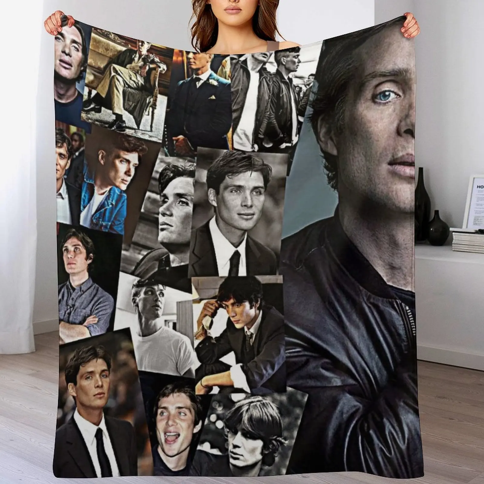 

Cillian Murphy Throw Blanket Sofa Throw heavy to sleep Personalized Gift For Sofa Thin Blankets
