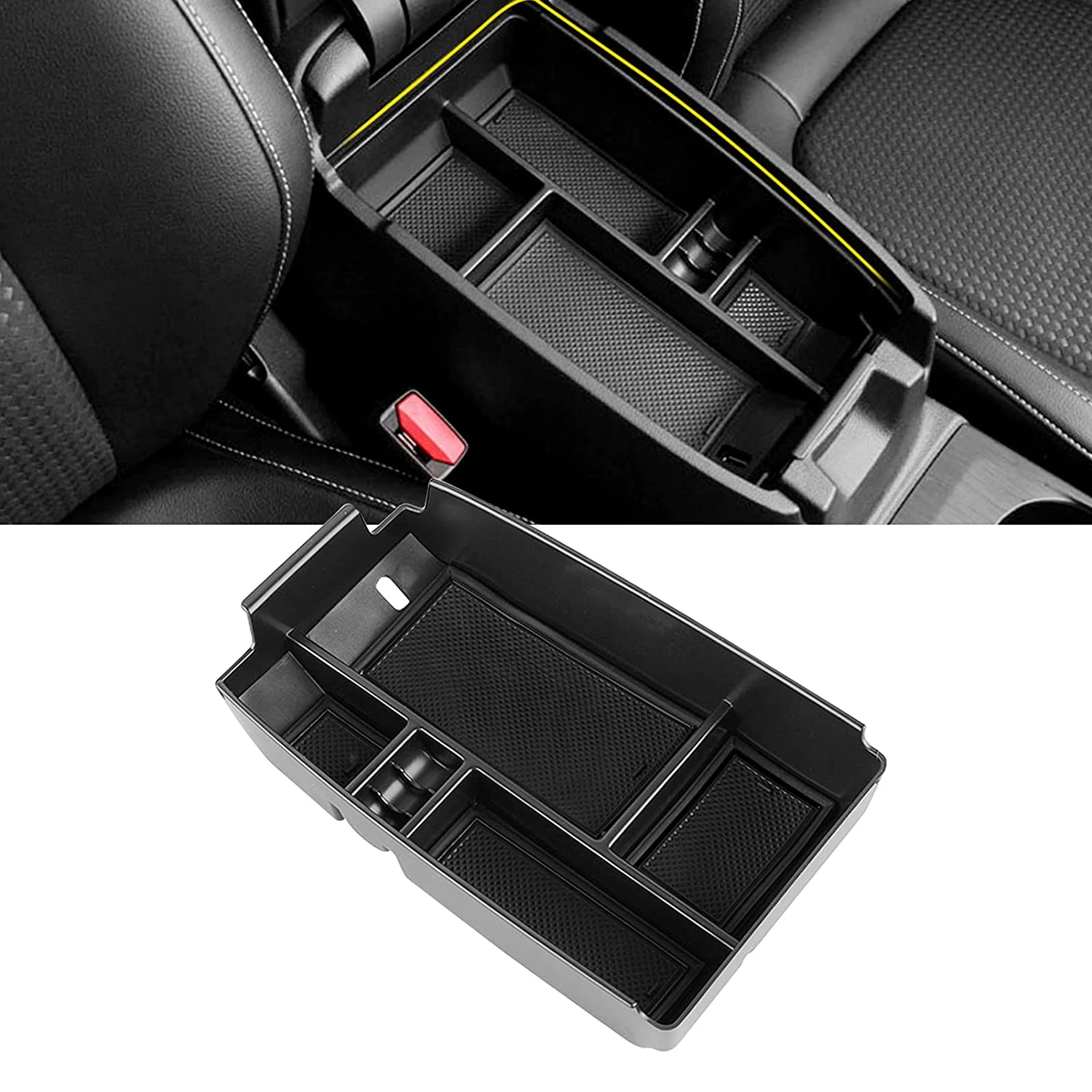 

Car Armrest Organizer For Ford Bronco Sport 4Door 2021 2022 Interior Console Storage Box Holder Tray