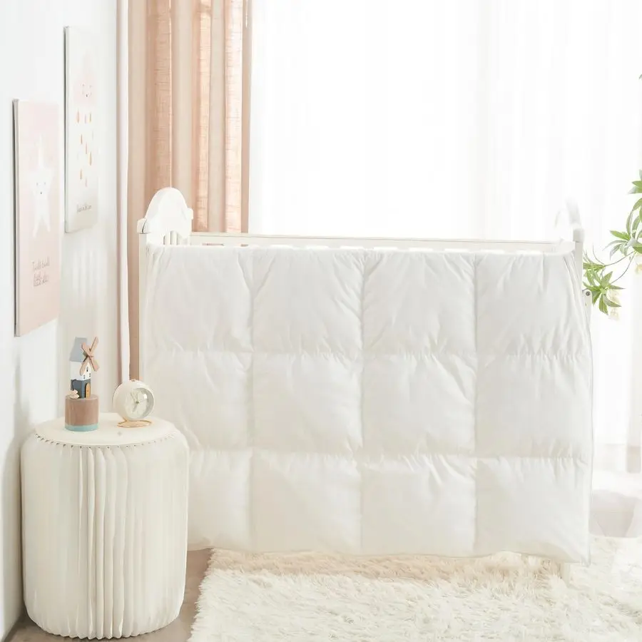 بطانية لحاف للسفر من Travel Crib Goose Down متعددة الوظائف، مضادة للحساسية 100 قطن عضوي قابل للغسل للجنسين للأطفال، جميع المقاسات #6