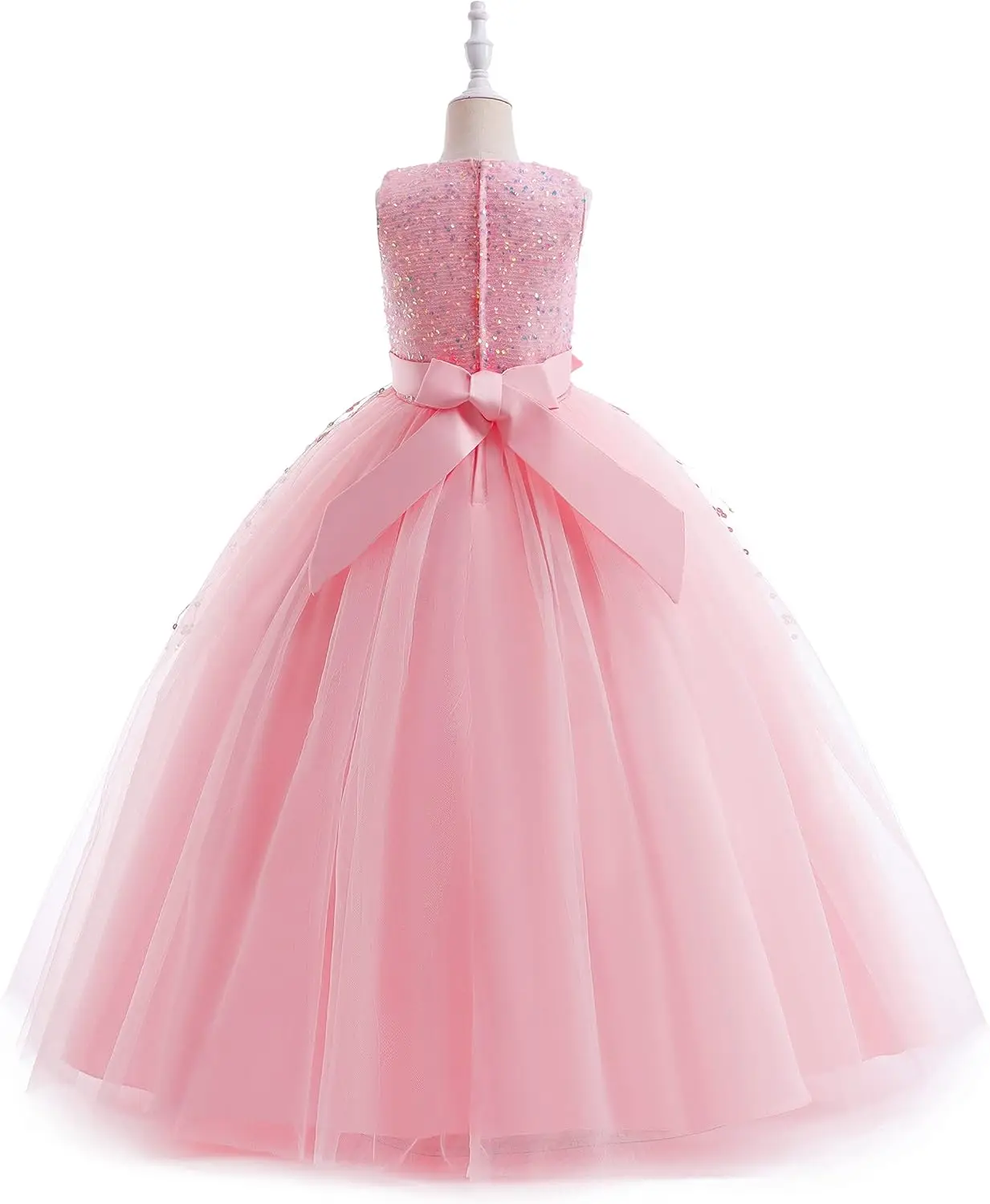 فستان عتيق للفتيات على شكل زهرة طويل على شكل حرف A فتاة صغيرة/كبيرة فساتين لحضور الحفلات الموسيقية لوصيفة العروس وحفلات الزفاف فساتين فتاة الزهور لحفلات الزفاف