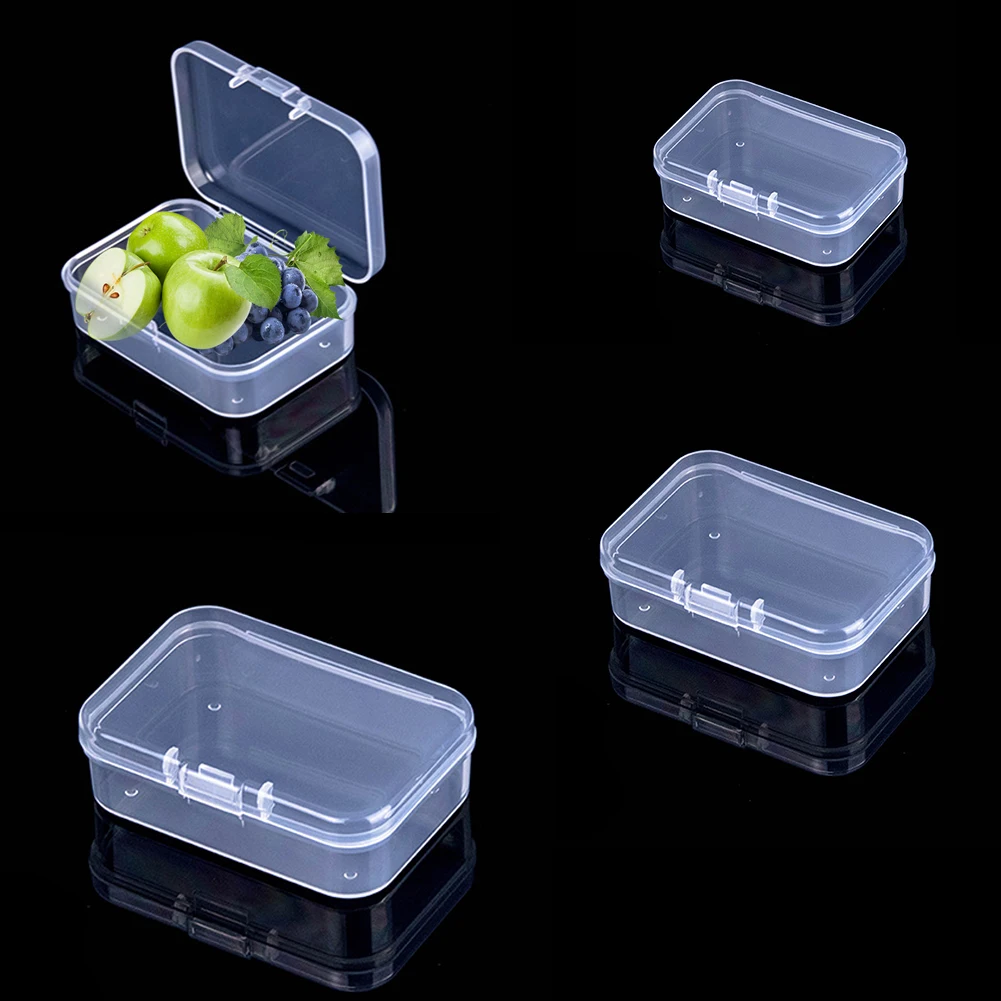 Rectangular Translucent Box Durable Strong Storage Box Packing Plastic Boxes Dustproof Strong Jewelry Storage Case Container