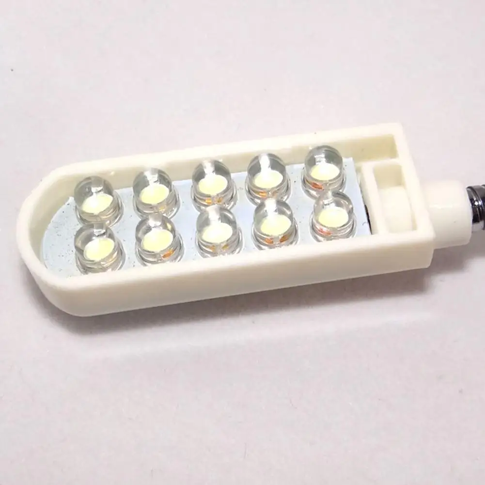 10 LED Beads Sewing Machine Lathes Work Light White Light Flexible Gooseneck Lamp Magnetic Mounting Drill Presses Desk Lamps