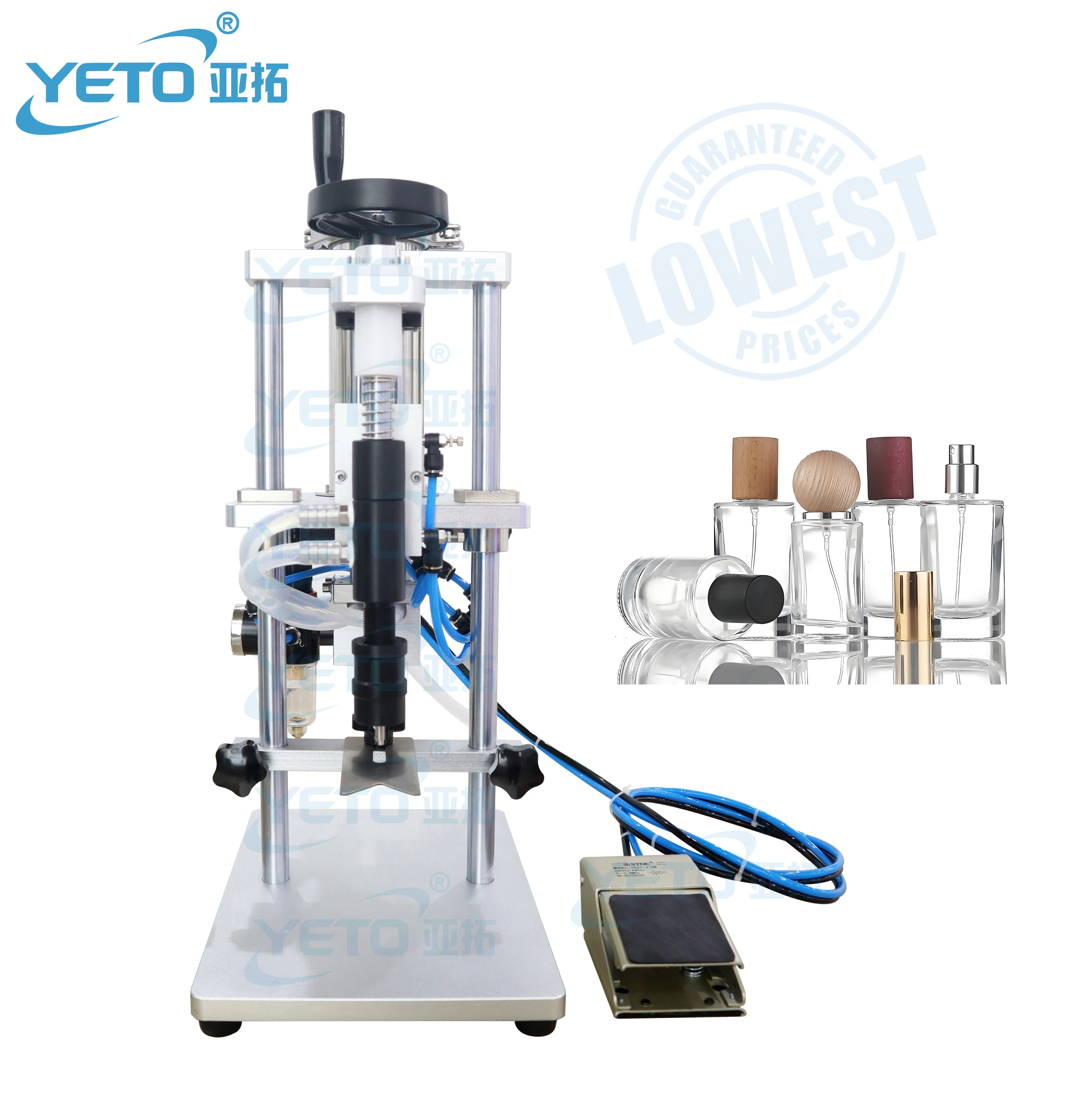 

Самая низкая цена YETO One Nozzle Пневматические вакуумные эфирные масла Жидкие флаконы для духов Наполнитель Настольные портативные машины для наполнения