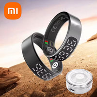 Xiaomi New Smart Ring Digital Display 5ATM Waterproof Heart rate&Sleep&Health Monitoring Multisports Fashion Ring For Men Women