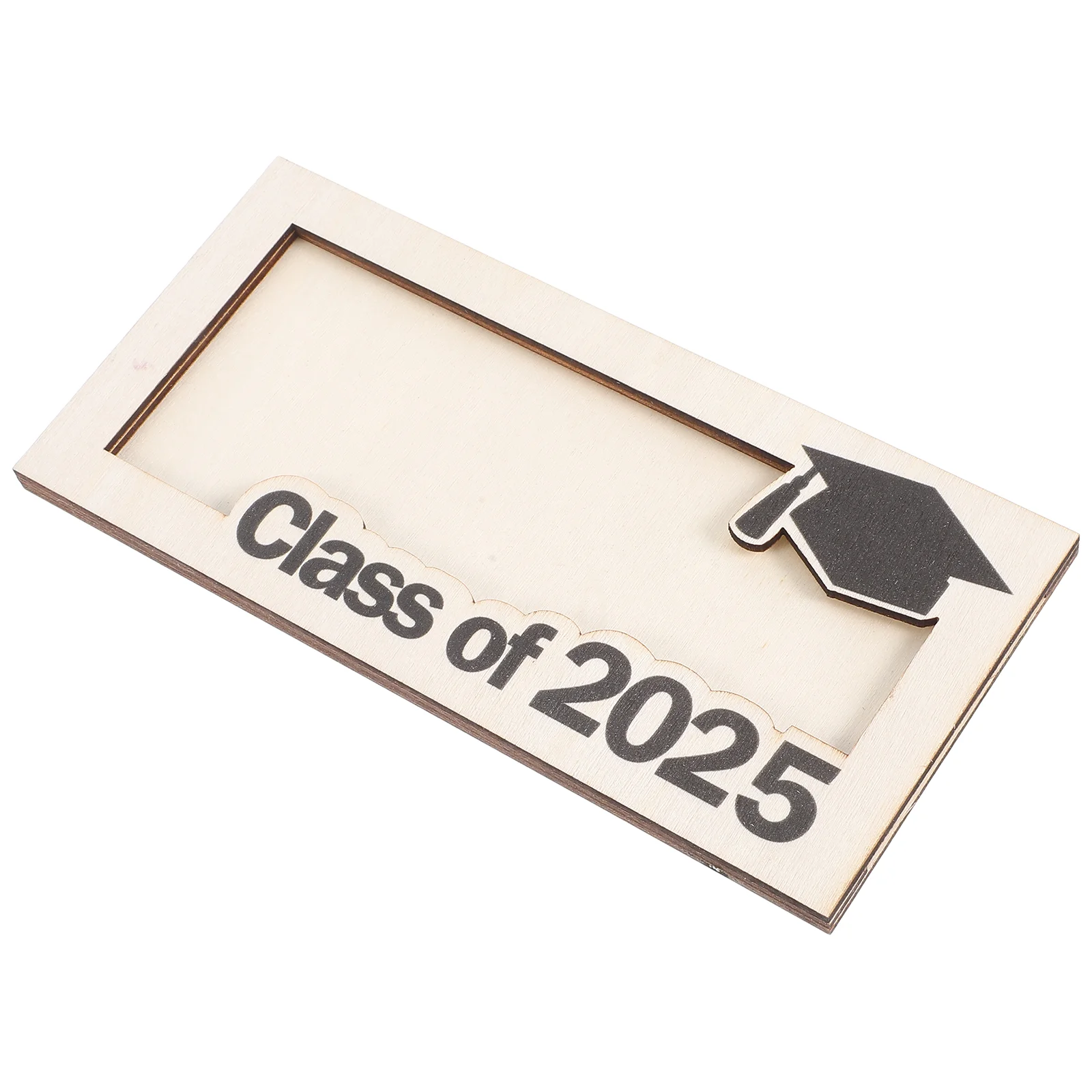 

Graduation Season Wooden Money Clip Card Holder Men Organizer Business Ornament Portable