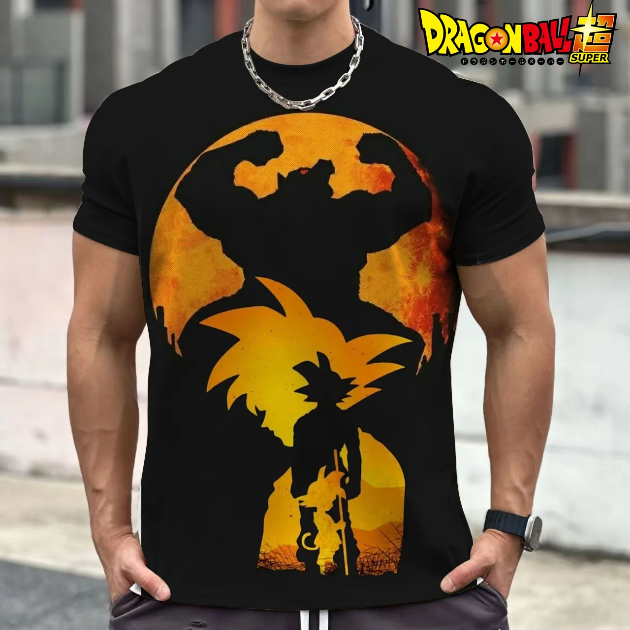 2026 Sommer Dragon Ball Retro Fitness T-Shirt Herren Oversize 3D-Druck Kurzarm Familien-Unisex Kinder-Sportshirt