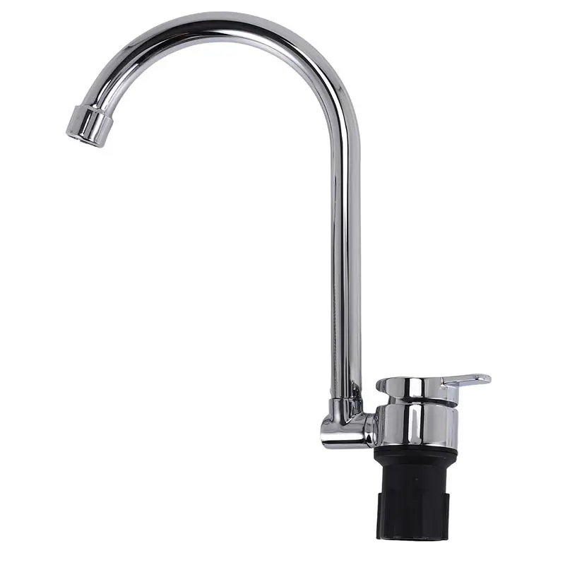 

Foldable RV Faucet 360 Degree Rotation 9/16 Inlet Thread Single Handle Cold & Hot Water Mixer Copper Faucet For RV Deck-A67F