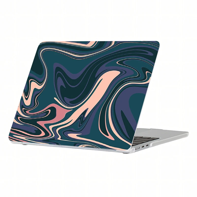 

Hard Shell Laptop Case Abstract Marble Swirl For MacBook Air Pro 13 14 15 16 Anti-Scratch Protector