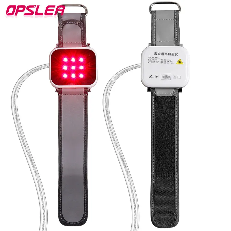 9 Hole Semiconductor Laser Physiotherapy Wrist 650nm USB Interface Strap Board Hypertension Cholesterol Diabetes Body Therapy