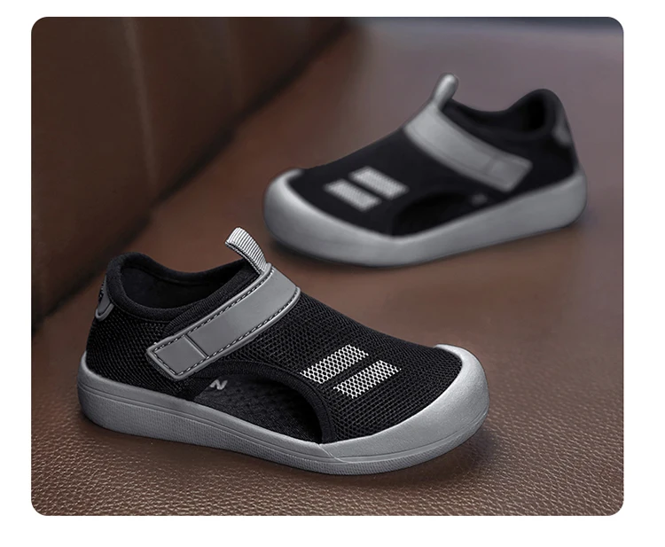 Kleinkind Baby Sommerschuhe Atmungsaktive Anti-Rutsch-Walking-Sneaker für Kinder Jungen Lässige Wanderschuhe Größe 23-36 – Detail 9