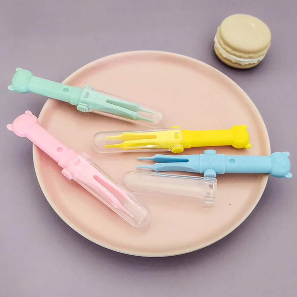 

10pcs Baby Booger Tweezer Nose Ear Cleaning Tools Bright Colors Abs Precision Hygiene For Non Slip Handle Multi
