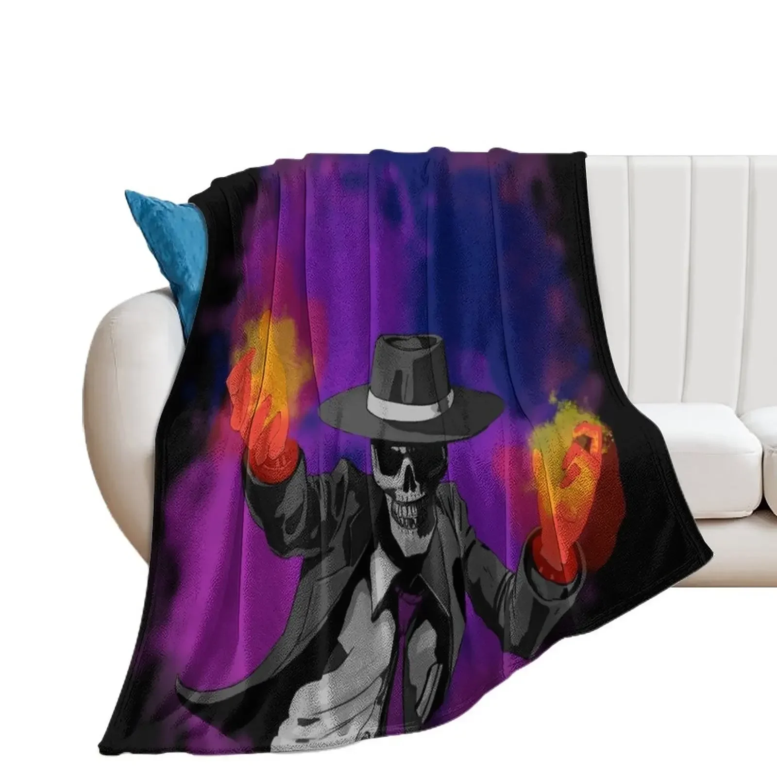 

Skulduggery Pleasant Design Throw Blanket Decorative Sofa Plaid Stuffeds Furrys Blankets