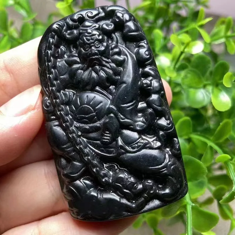 Medicine King Graphite Jade Zhong Kui Brand Dark Green Jade Zhong Kui Pendant Serpentine Jade Bell Kui Yupei