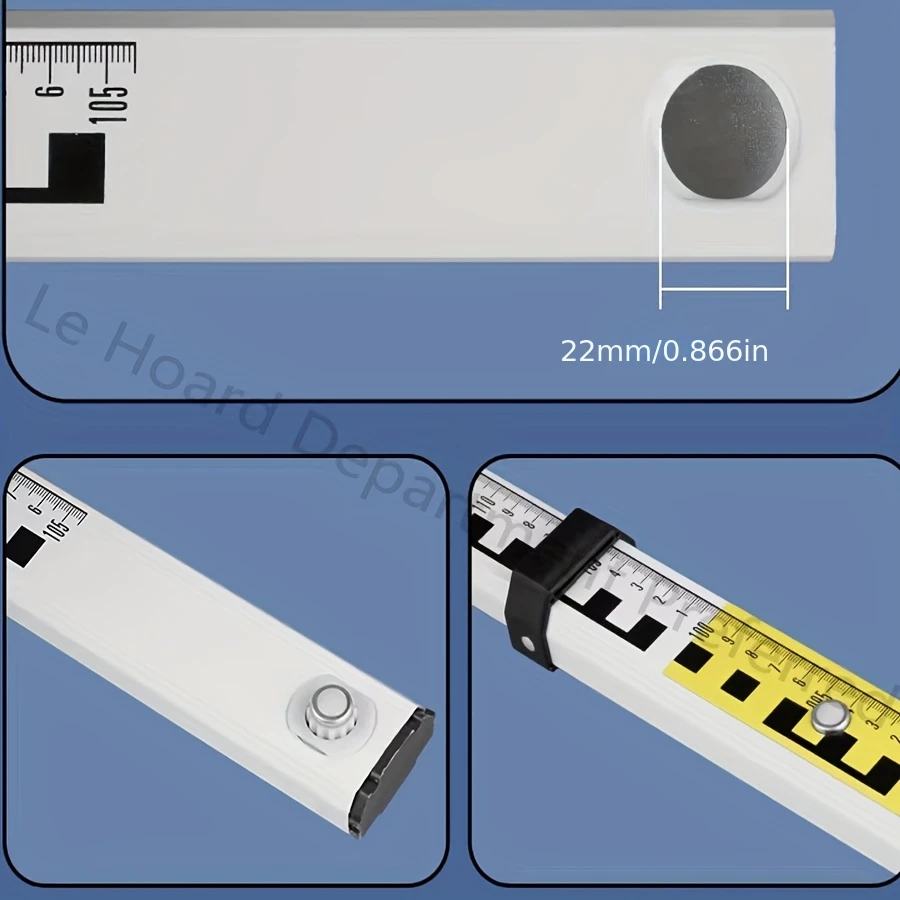Livella a bolla livellante da 3 pezzi con fibbia ispessita, quadrata e rotonda, alta precisione, fibbia di ricambio speciale per livella a bolla