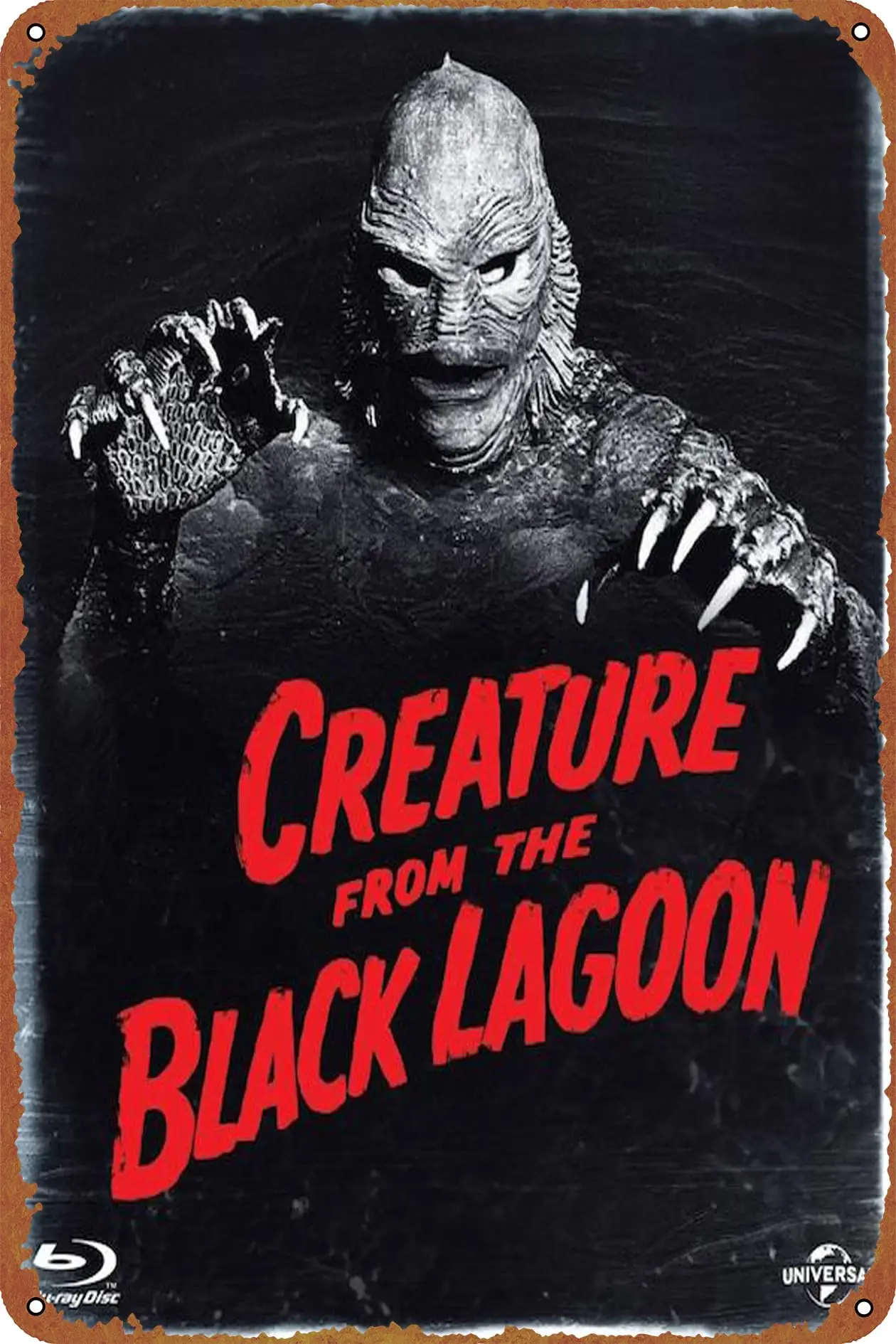 Creature from the Black Lagoon Movie Poster Wall Decor Sign -  Metal Sign Wall Decor Sign,cave,bar,club,home Wall Art Metal Tin