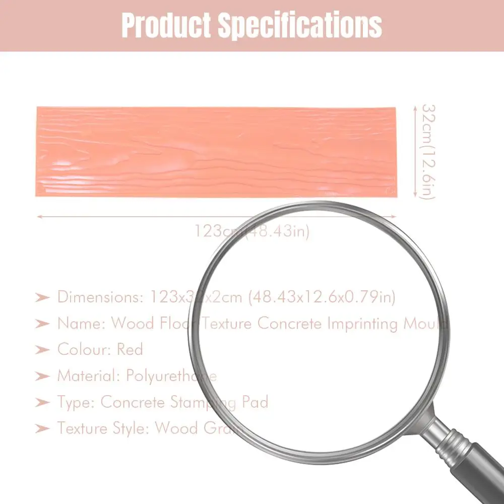 

Realistic Wood Floor Concrete Stamps Wood Grain Concrete Stamp Mat Wooden Floor Texture Stamp Mat for Indoor/Outdoor Floors