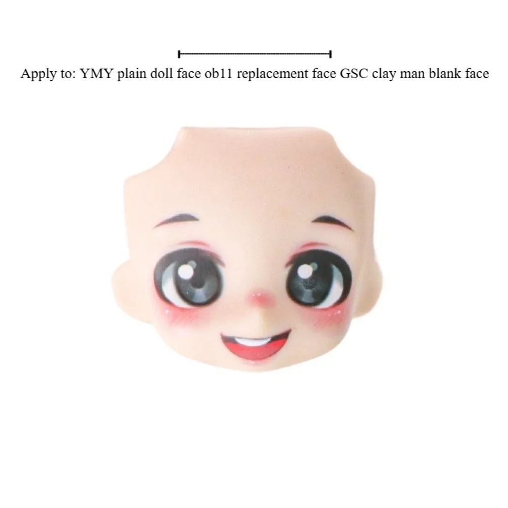 หน้าตุ๊กตา OB11 น่ารัก เปลี่ยนได้ หัวเปลี่ยนได้ ขนาด 1/12 สำหรับตุ๊กตา BJD พร้อมแต่งหน้า