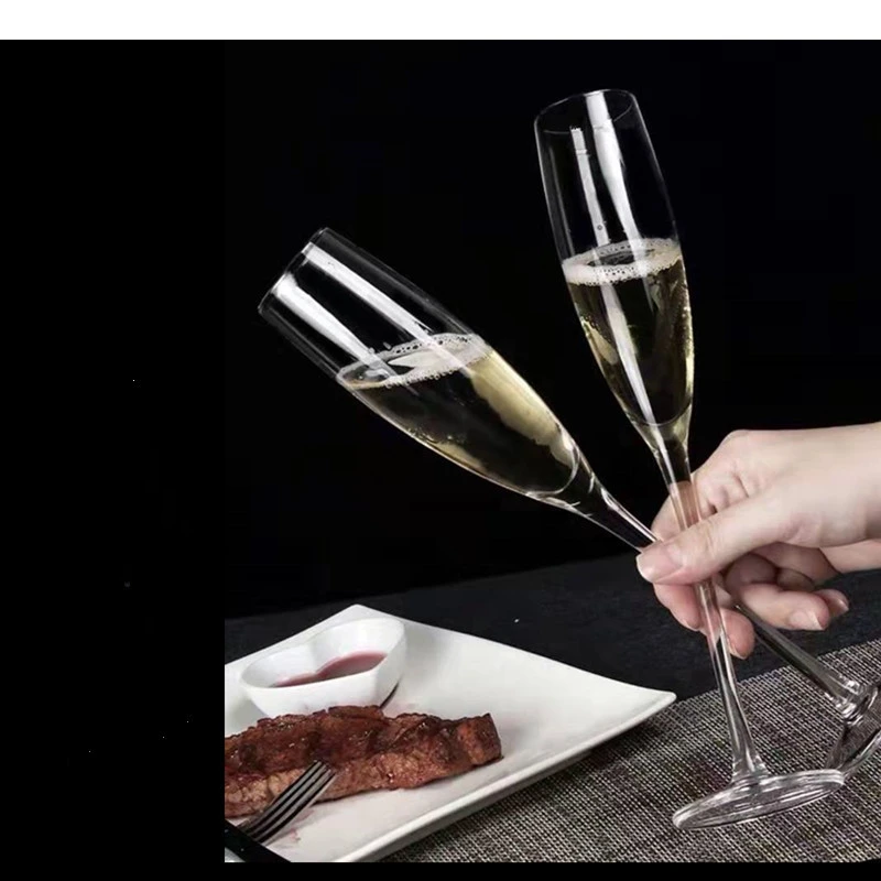 

Скандинавский бокал для шампанского на высоких ножках, набор для вина для свадебной вечеринки, хрустальный праздничный подарок