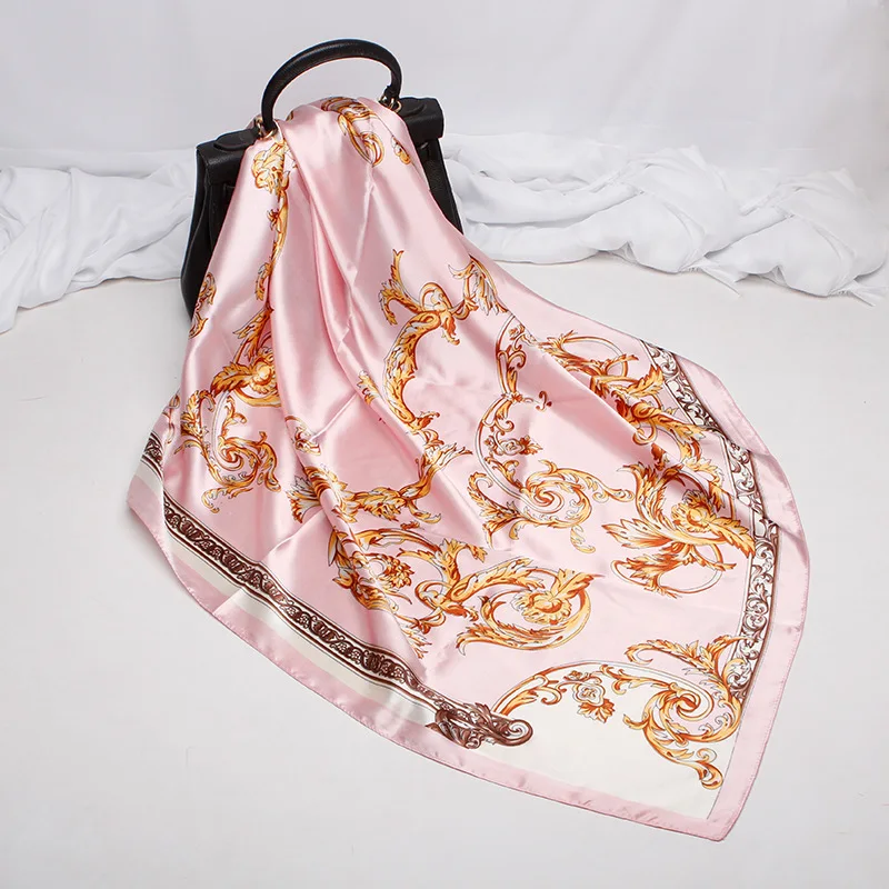 Leisure And Fashionable Simulation Printed Scarves With Muslim Pattern Sun Protection And Dust Prevention Headscarf