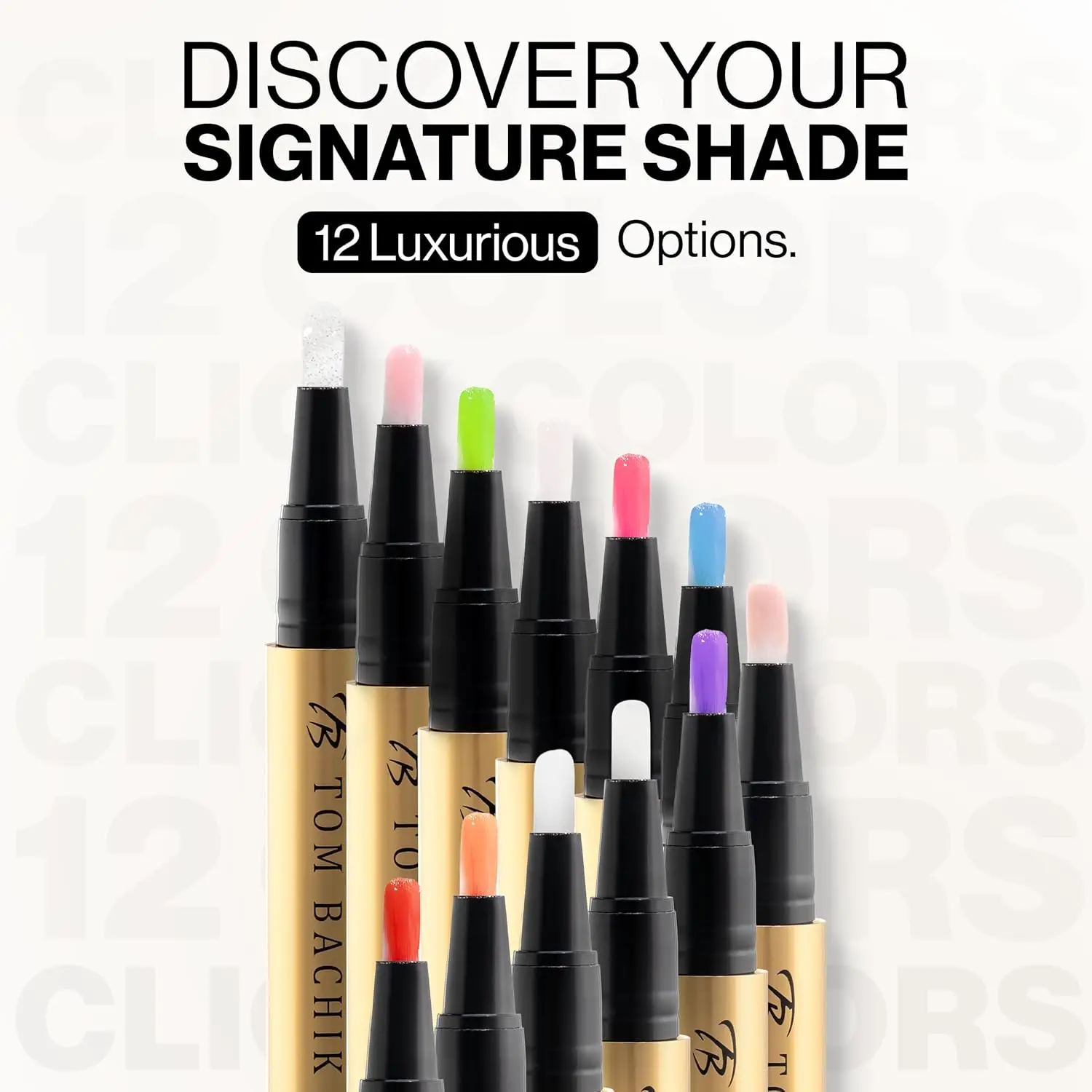 قلم أظافر جل Click Colors - قلم تلميع 3 في 1 طويل الأمد بالأشعة فوق البنفسجية/LED مع لمسة نهائية لامعة