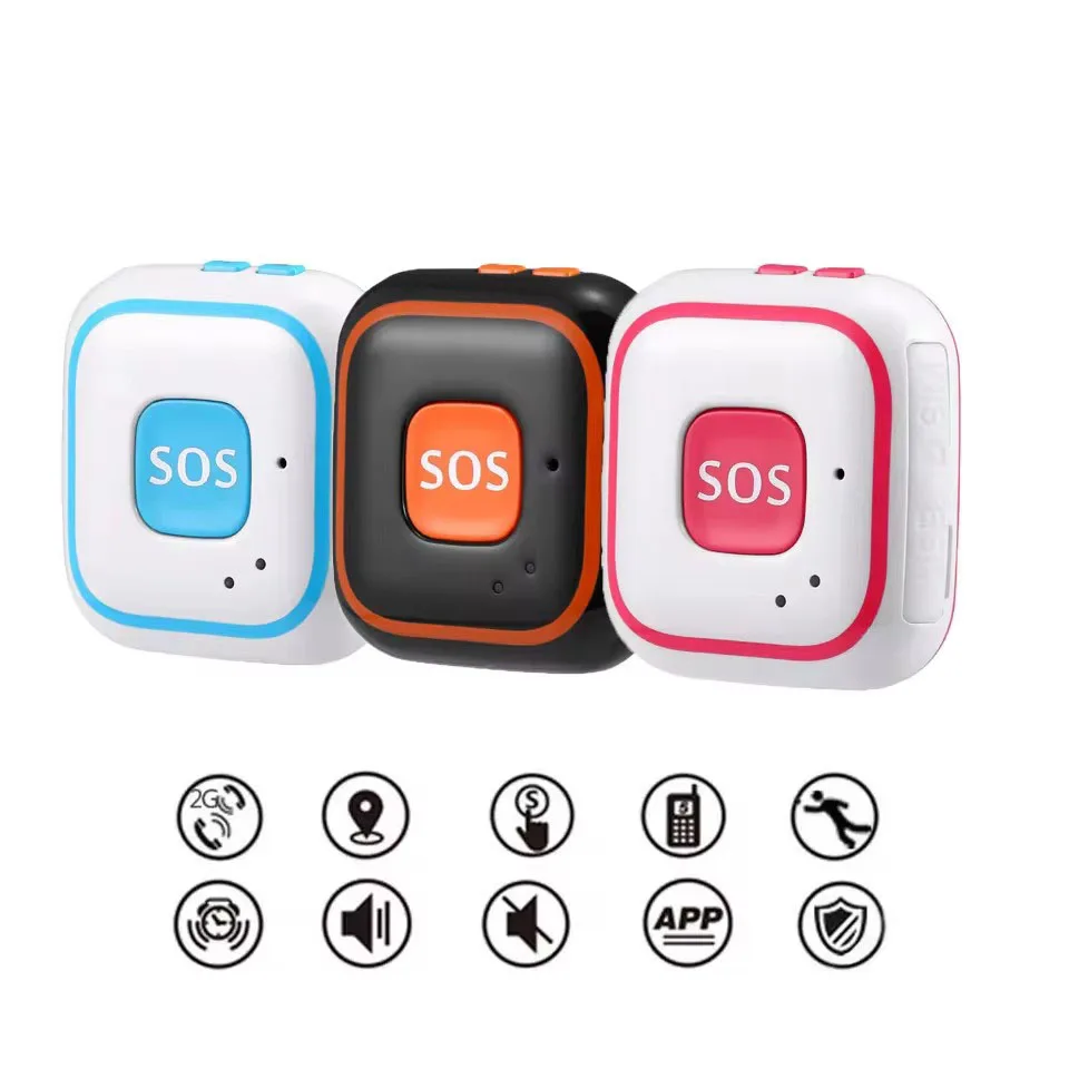 RF-V28 Kids Elderly GPS Tracker 2G GSM Personal GPRS Locator Two Way Calls Fall Alarm Free Platform WIFI Tracking SOS Calling