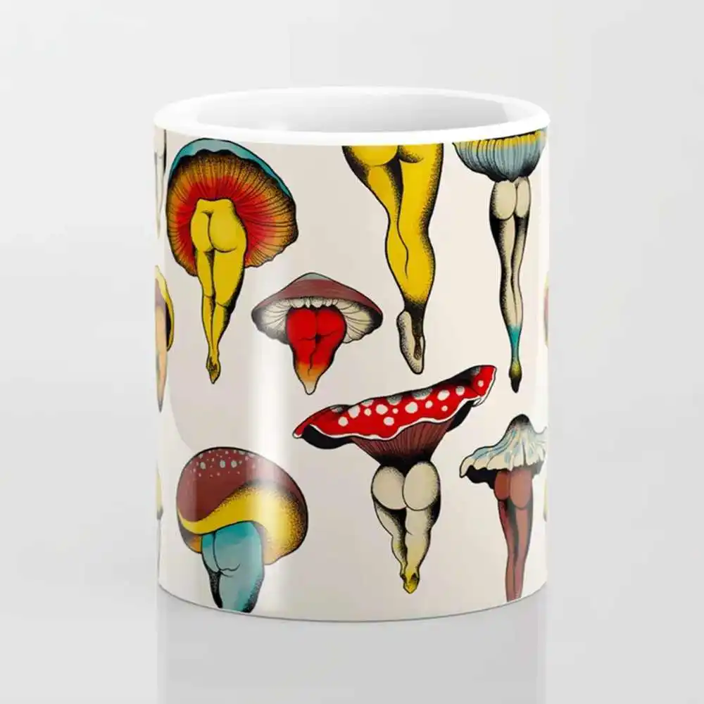 Sexy mushrooms Coffee Mug11oz Funny Ceramic Coffee Mug  Friends Birthday Gift Mug
