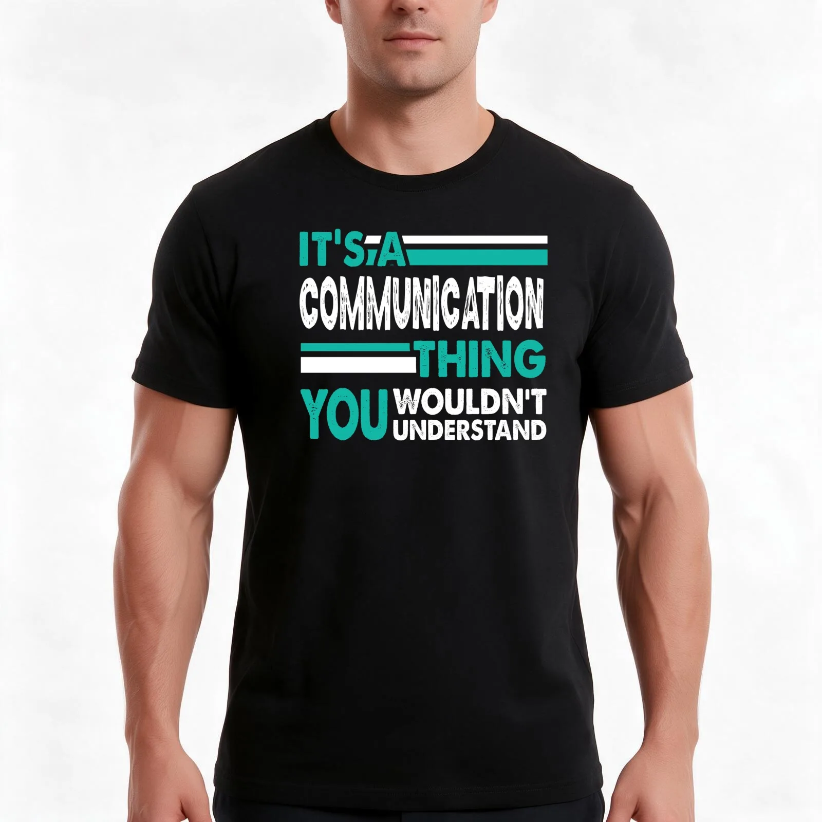 It's a Communication Thing You Wouldn't Understand T-Shirt, Summer Casual Cotton Tee, Oversized Streetwear Tops, 100% Cotton