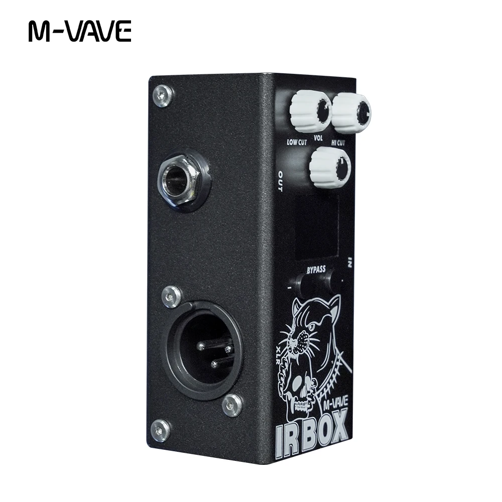 M-VAVE IR BOX Effects Pedal Speaker Box Simulation Bass Guitar Effect Pedal XLR Output Port 6.35mm Input/Output Guitar Parts