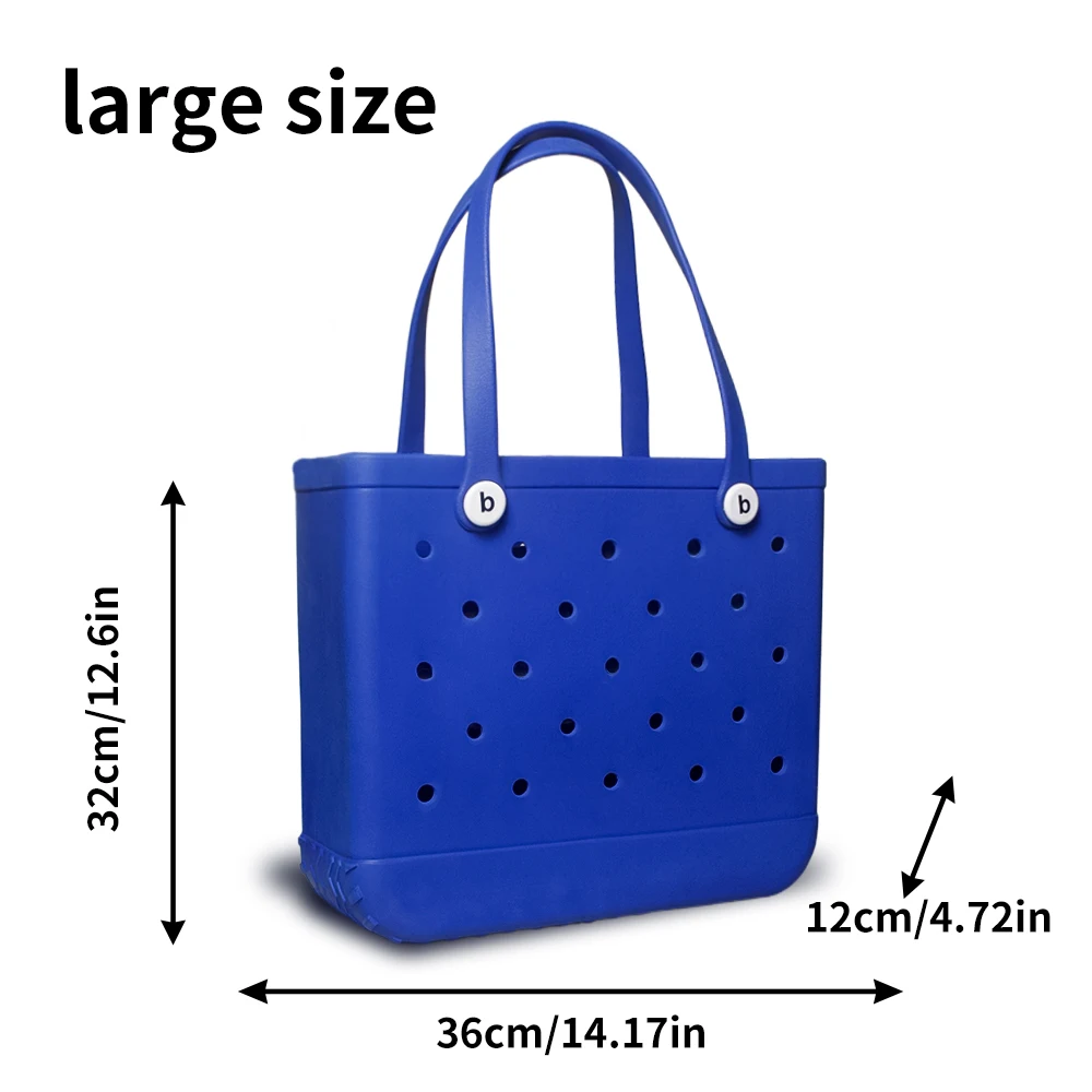 Bogg-Sac de plage étanche et étanche, fourre-tout en caoutchouc, sac de rangement polyvalent pour femmes, panier de pique-nique, sac à main de shopping