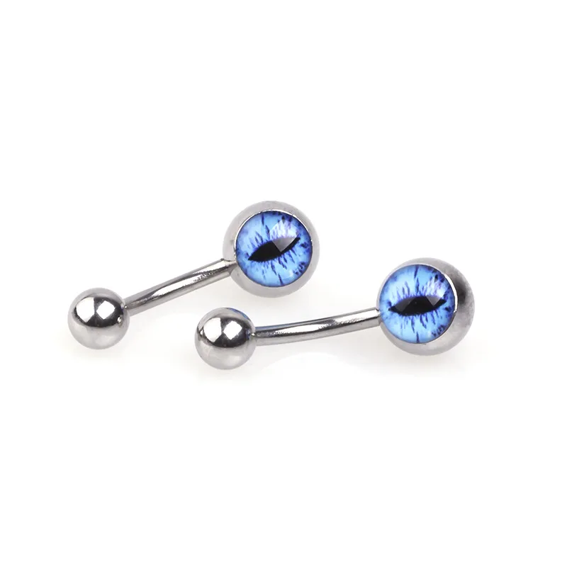 2/3/pcs Turkey Evil Eyes Navel Ring Barbell Belly Button Ring Surgical Steel Body Piercing Jewelry