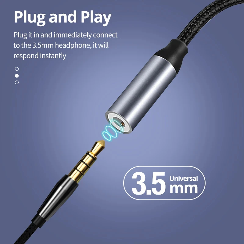 USB نوع C إلى 3.5 مللي متر AUX محول Type-c 3 5 جاك كابل الصوت سماعات كابل محول آيفون 15 سامسونج غالاكسي S24 S23