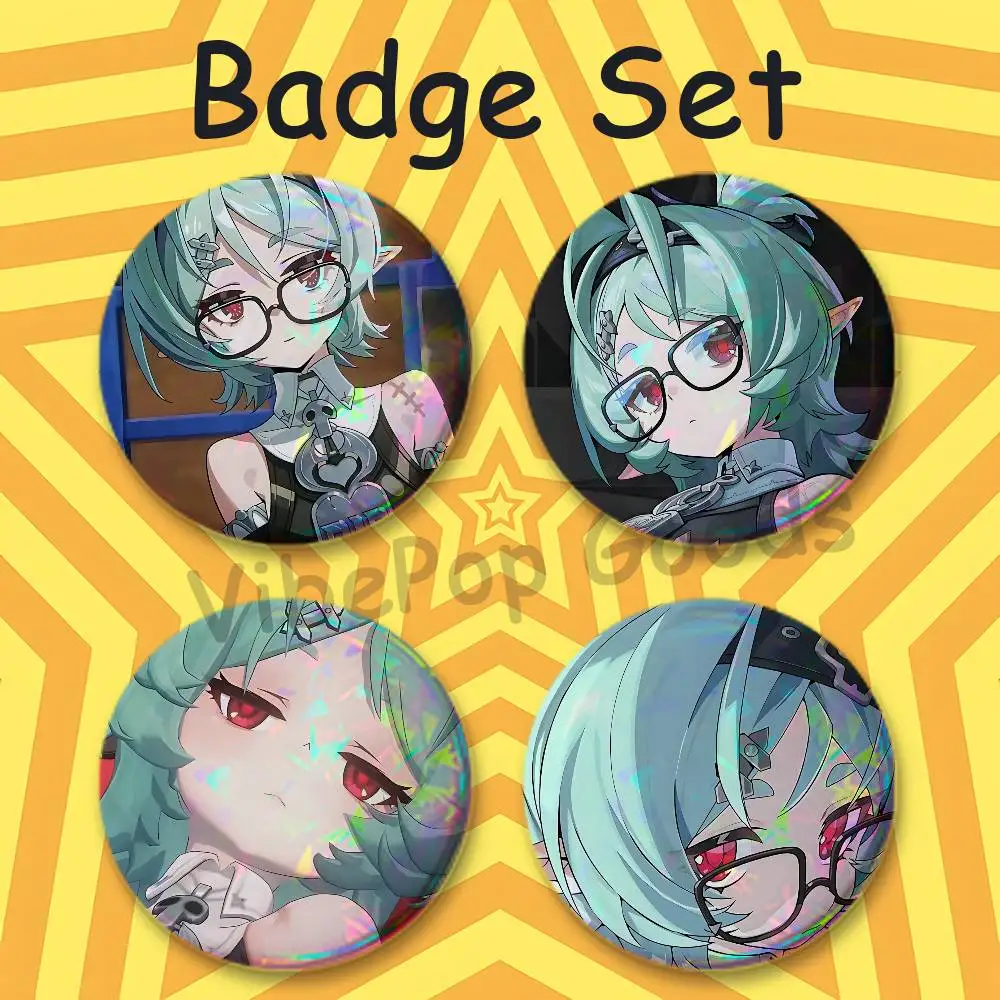 Roxy Ifrita Pryce Custom Mini Pill Badge 25mm Button Pins 4-Piece Set 75mm Oversized Pin Badge 2.25 Inch