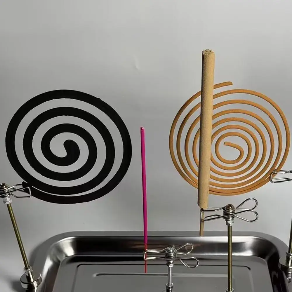 Magnetic Mosquito Coil Bracket Stainless Steel Multi-function Ash Tray Base Wood Incense Home Incense Mosquito Repellent